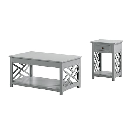 Alaterre Furniture Coventry 36" Coffee Table and End Table, Set of 2 ANCT011440